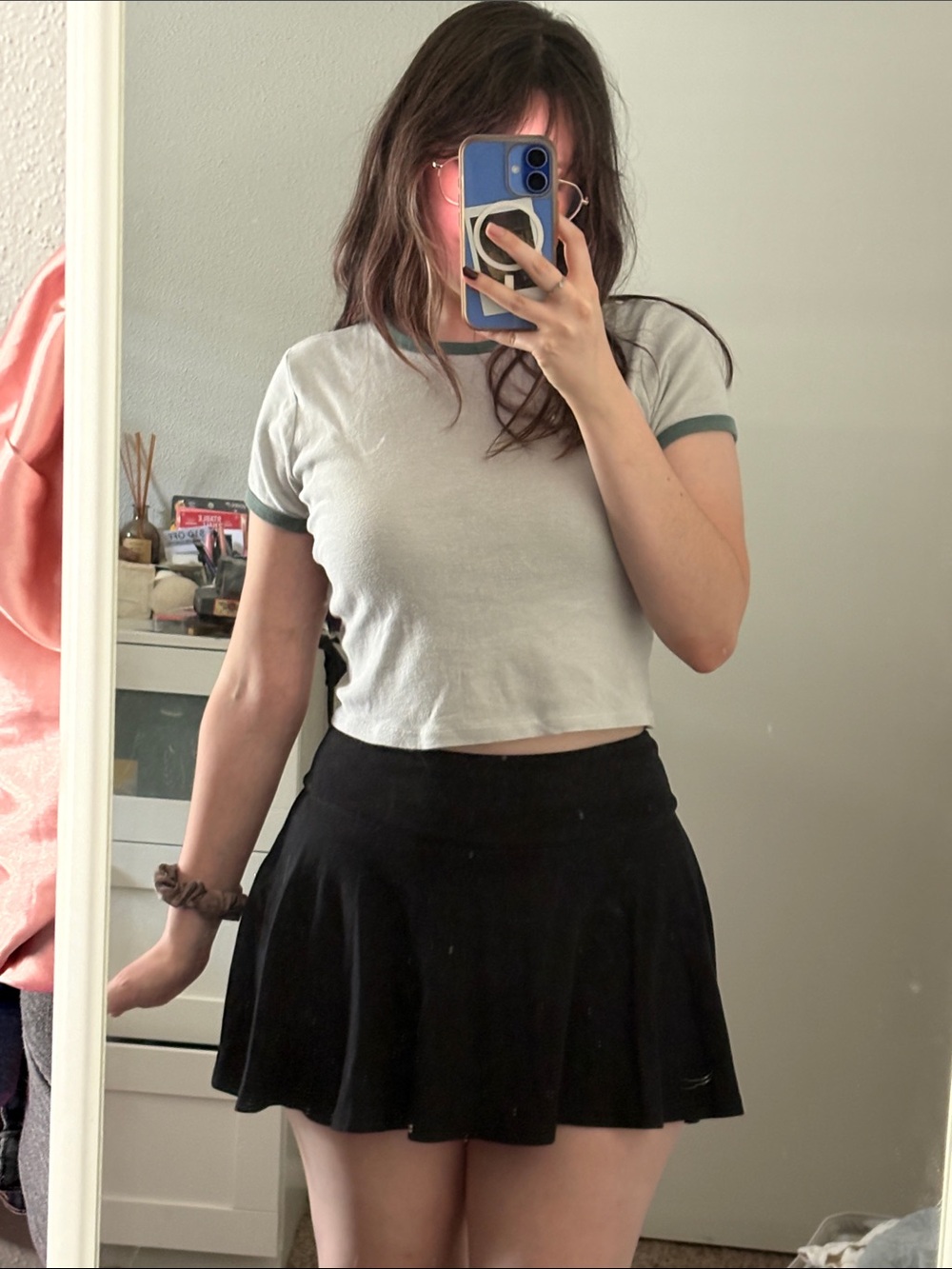 Hollister Flowy Black Skort